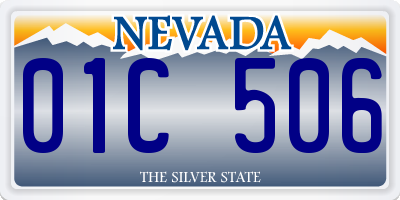 NV license plate 01C506