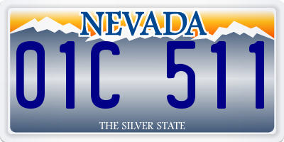 NV license plate 01C511