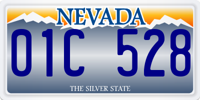 NV license plate 01C528