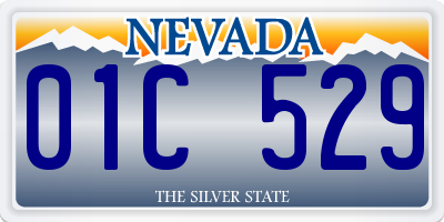 NV license plate 01C529