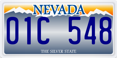 NV license plate 01C548