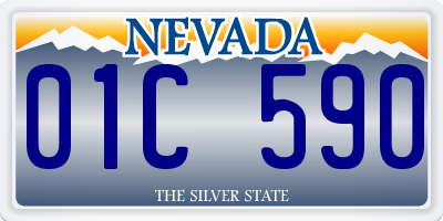 NV license plate 01C590
