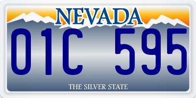 NV license plate 01C595