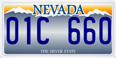 NV license plate 01C660