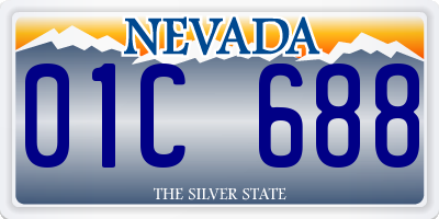 NV license plate 01C688