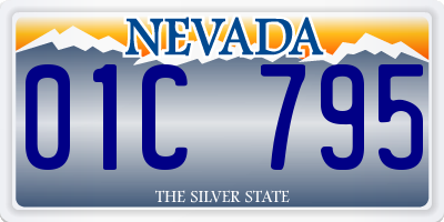 NV license plate 01C795
