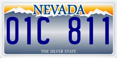 NV license plate 01C811