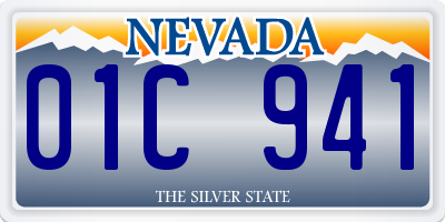 NV license plate 01C941