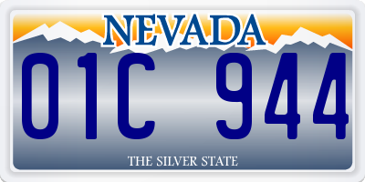 NV license plate 01C944