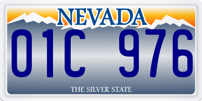 NV license plate 01C976