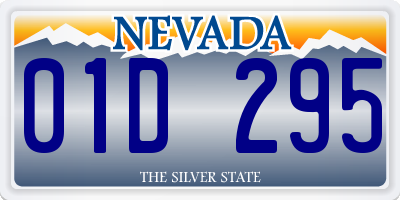 NV license plate 01D295