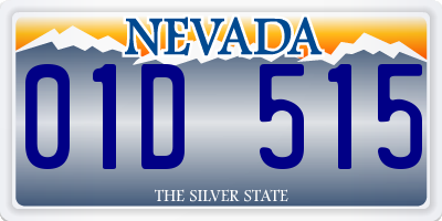 NV license plate 01D515