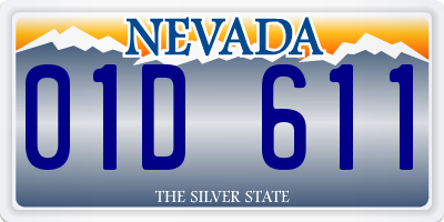 NV license plate 01D611