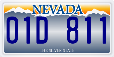 NV license plate 01D811