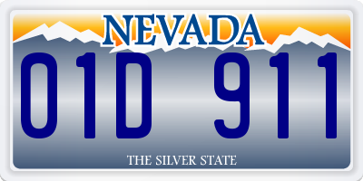 NV license plate 01D911