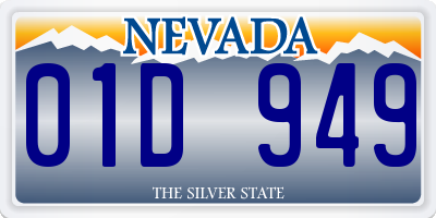 NV license plate 01D949