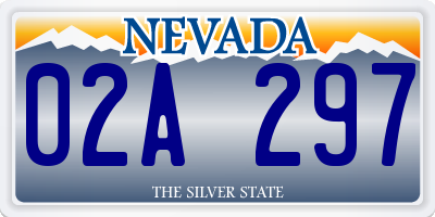 NV license plate 02A297