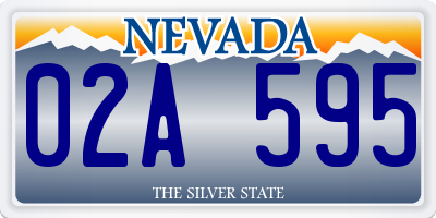 NV license plate 02A595