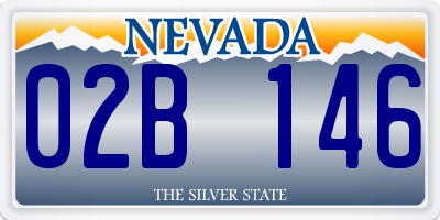 NV license plate 02B146