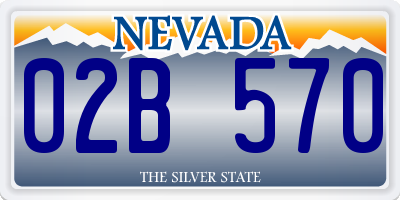 NV license plate 02B570
