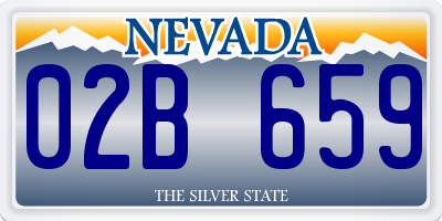 NV license plate 02B659