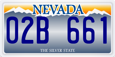 NV license plate 02B661