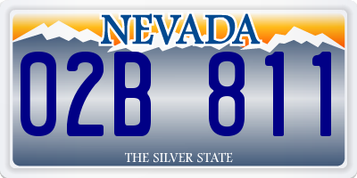 NV license plate 02B811