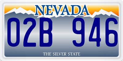 NV license plate 02B946