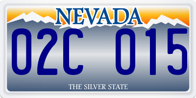 NV license plate 02C015