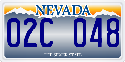 NV license plate 02C048