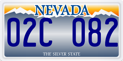 NV license plate 02C082