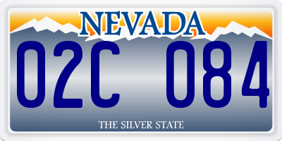 NV license plate 02C084