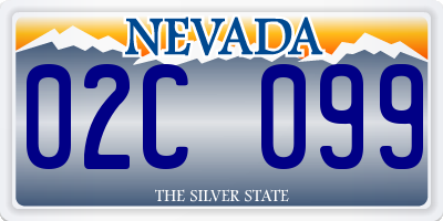 NV license plate 02C099