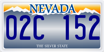 NV license plate 02C152
