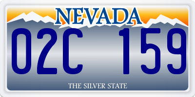 NV license plate 02C159