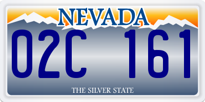NV license plate 02C161