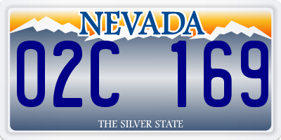 NV license plate 02C169
