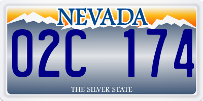 NV license plate 02C174