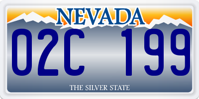 NV license plate 02C199