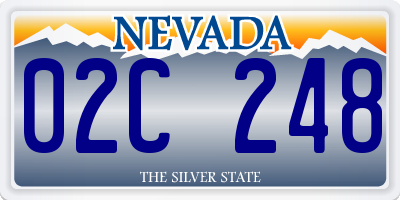 NV license plate 02C248