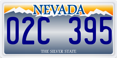 NV license plate 02C395