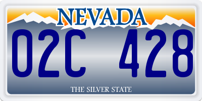 NV license plate 02C428