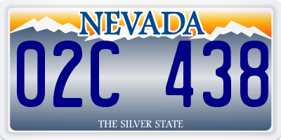 NV license plate 02C438