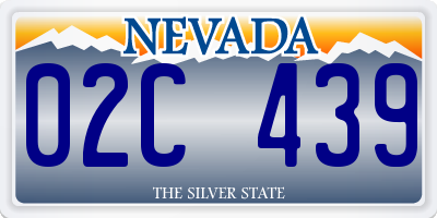 NV license plate 02C439