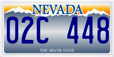 NV license plate 02C448