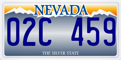 NV license plate 02C459