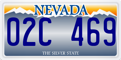 NV license plate 02C469