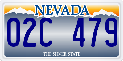 NV license plate 02C479