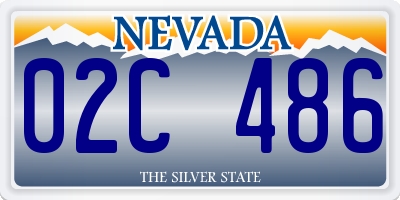 NV license plate 02C486