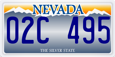 NV license plate 02C495